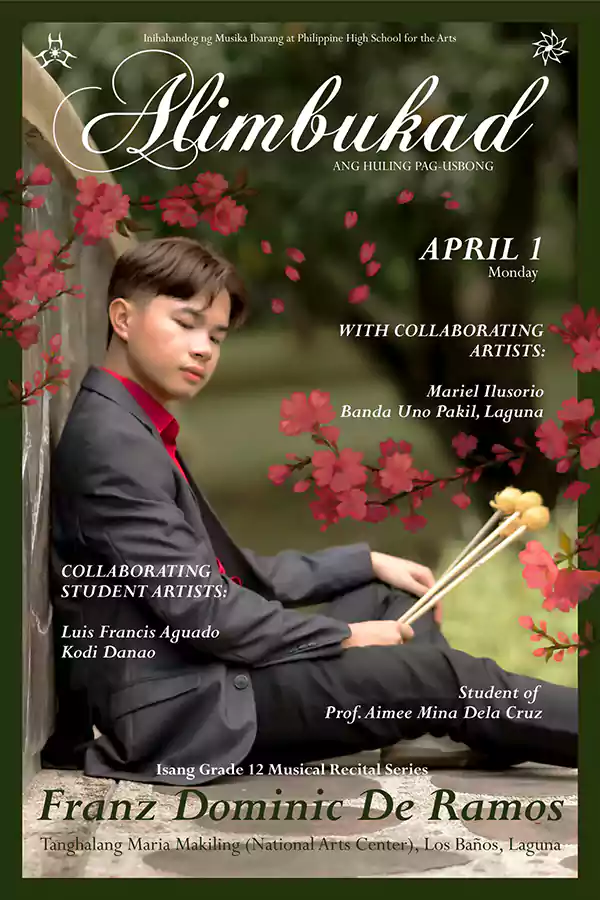 Grade 12 Music Recital – Franz Dominic de Ramos